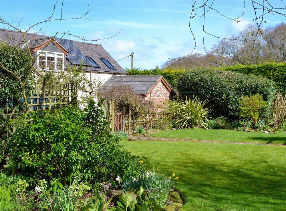 Fantastic garden and grounds at Woodhouse Cottage in Dobshill, Nr Chester, Flintshire., Clwyd