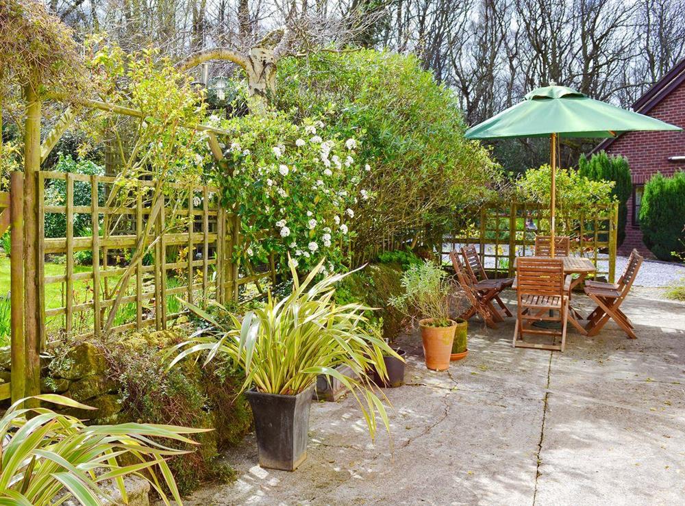 Wonderful sitting out area at Woodhouse Cottage in Dobshill, Nr Chester, Flintshire., Clwyd