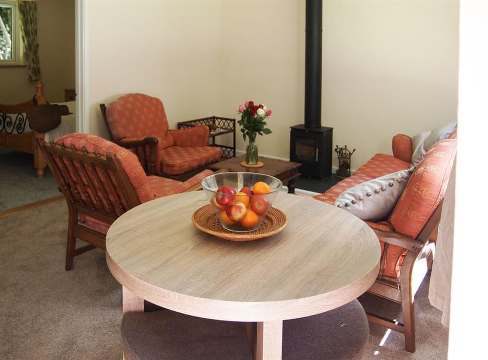 Living room/dining room at Woodland Escape in Torrington, Devon