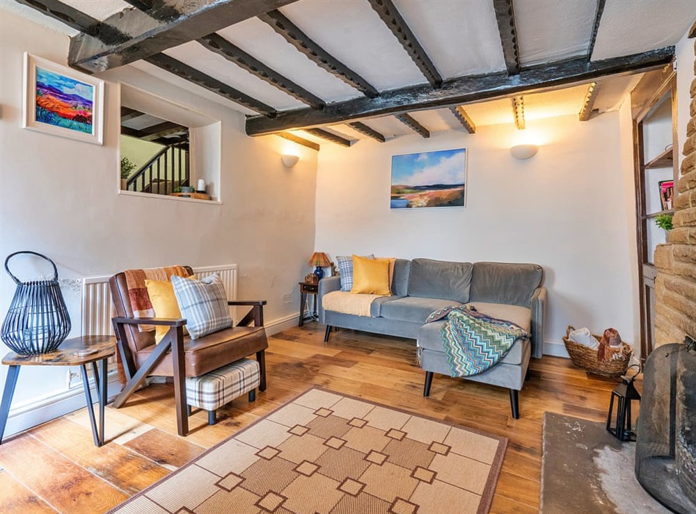 Living room at Woodland Haven in Hope Valley, Derbyshire