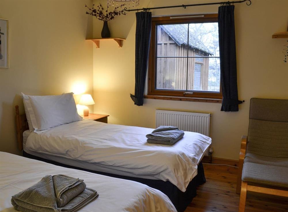 Twin bedroom at Woodland Lodge in Boat of Garten, near Aviemore, Inverness-Shire