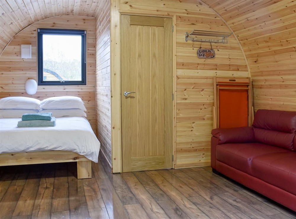 Interior at Woodland Pod in Pontneddfechan, West Glamorgan