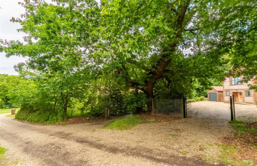 Private driveway leading to the entrance of Woodland pytchley at Woodland Pytchley, West Runton near Cromer