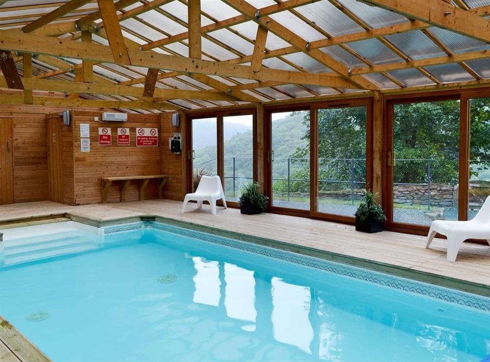 Indoor heated swimming pool (photo 2) at Woodland Retreat in Polbrock, Washaway, Cornwall., Great Britain