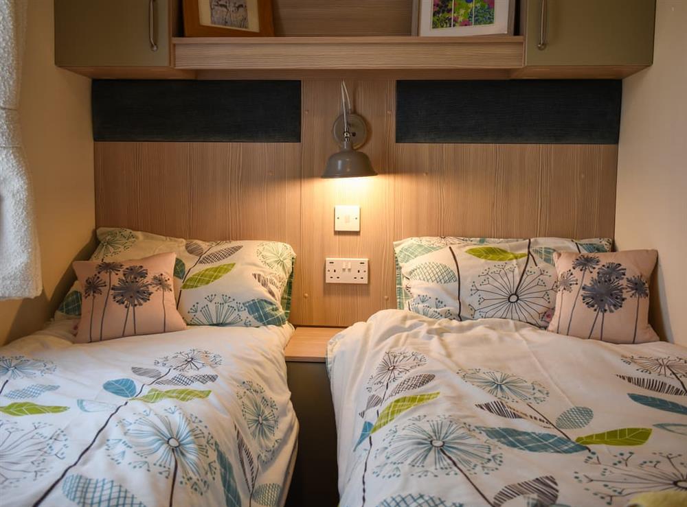 Twin bedroom at Woodland Retreats in Kelling Heath, Norfolk