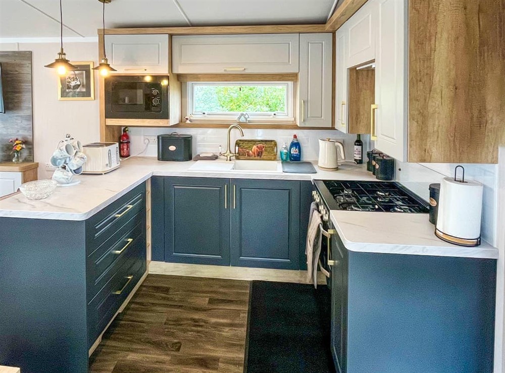 Kitchen at Woodland Serenity in Edzell, Aberdeenshire