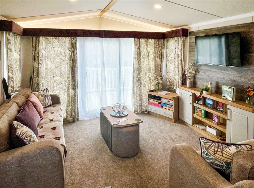 Living area at Woodland Serenity in Edzell, Aberdeenshire