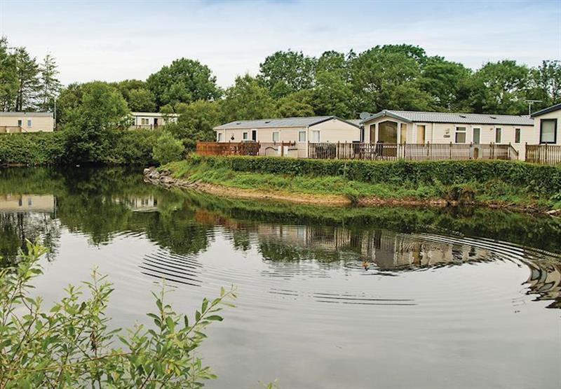 The lake at Woodland Vale Holiday Park in Ludchurch, Nr Saundersfoot
