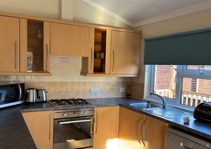 The kitchen (photo 2) at Woodland View 31 - The Hawthorns, Finlakes Holiday Park near Chudleigh