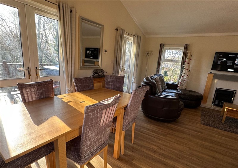 This is the living room at Woodland View 31 - The Hawthorns, Finlakes Holiday Park near Chudleigh