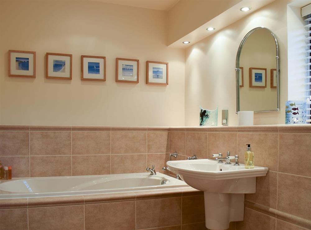Bathroom at Woodland View in Cow Ark, near Clitheroe, Lancashire
