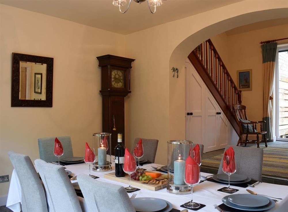 Dining room at Woodland View in Cow Ark, near Clitheroe, Lancashire