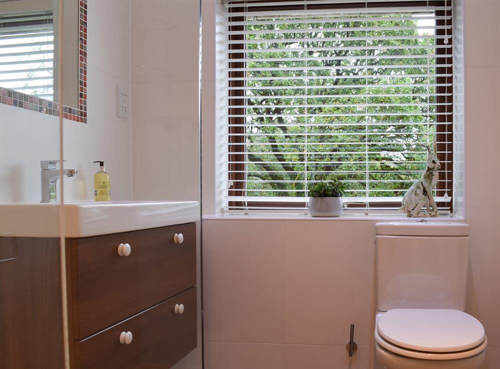 En-suite at Woodland View in Cow Ark, near Clitheroe, Lancashire