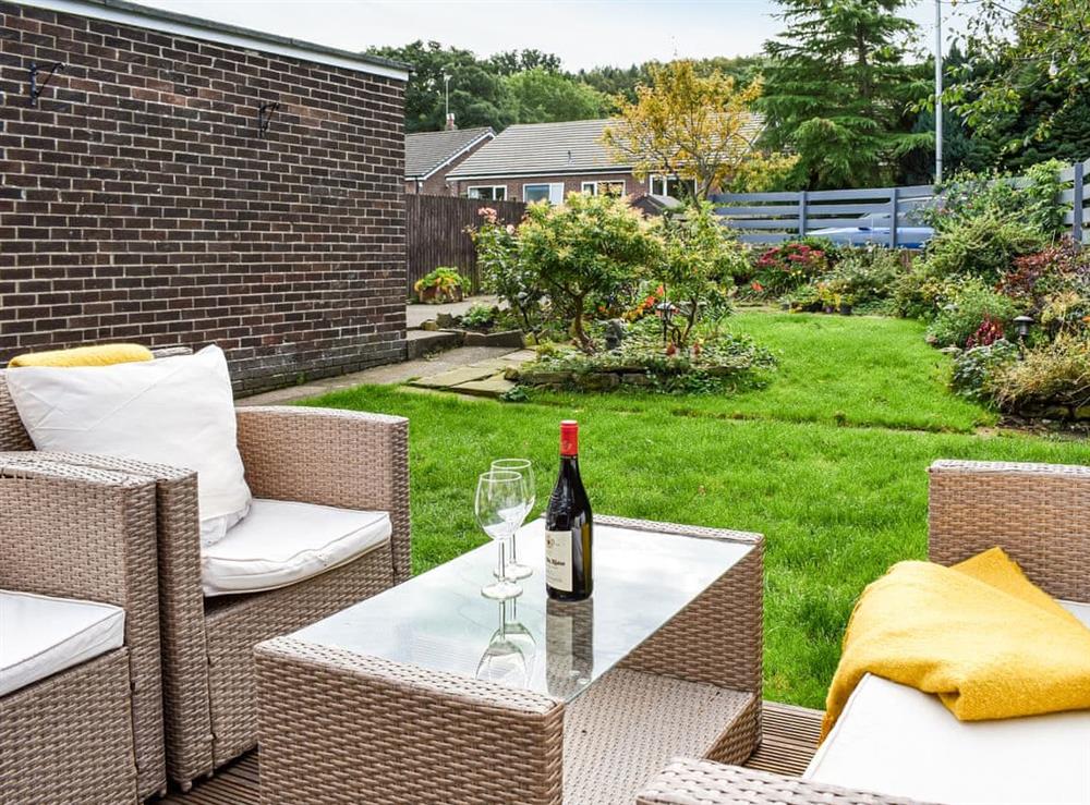 Sitting-out-area at Woodland View in Hexham, Northumberland