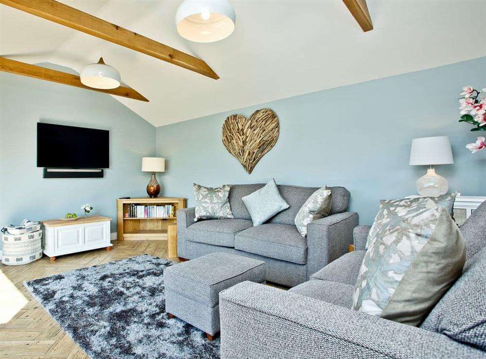 Charming living area (photo 2) at Woodland View Lodge in Axminster, Devon