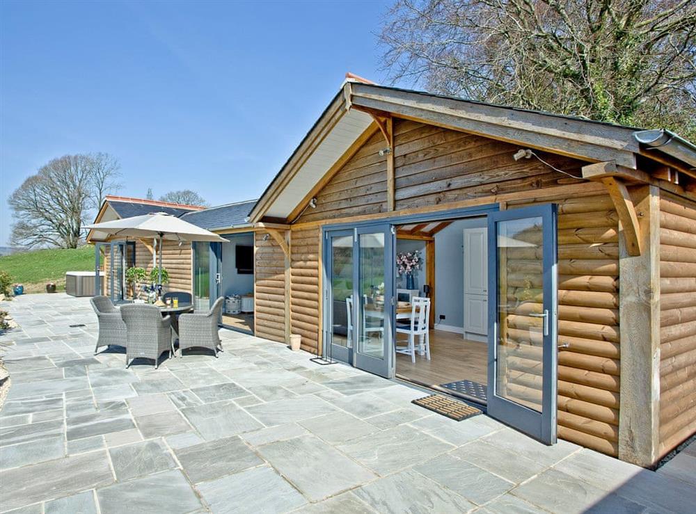 Luxurious lodge at Woodland View Lodge in Axminster, Devon