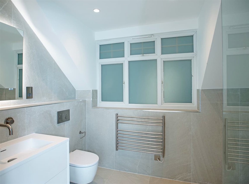 Shower room at Woodland View in The Vale, near Chesham, Buckinghamshire