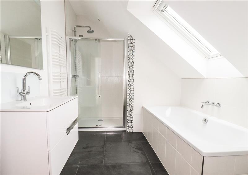This is the bathroom at Woodlands Close, Padstow