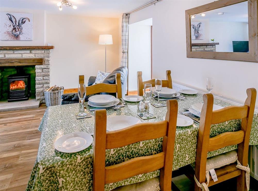 Dining Area at Woodlands Clough in Don View, near Dunford Bridge, South Yorkshire