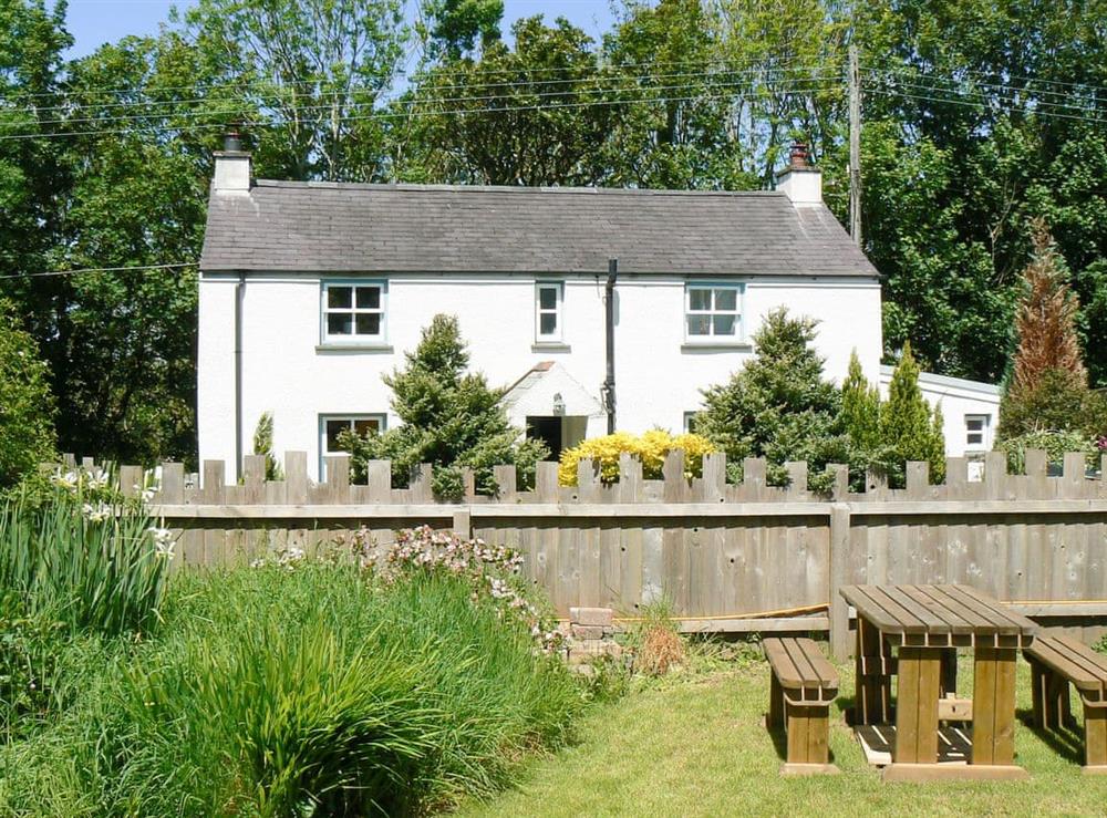 Wonderful cottage as seen from the top garden at Woodlands Cottage in Hook, near Haverfordwest, Dyfed