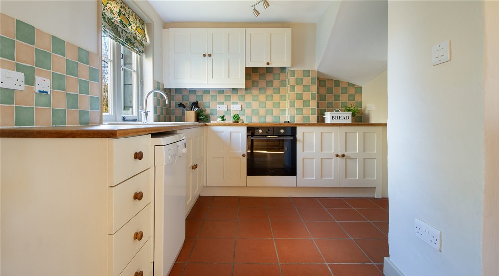 The kitchen area at Woodlands Cottage in Nr Haywards Heath, West Sussex