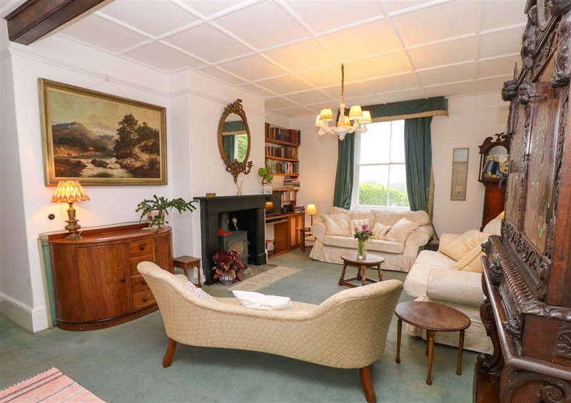 The living room at Woodlands, Freshwater