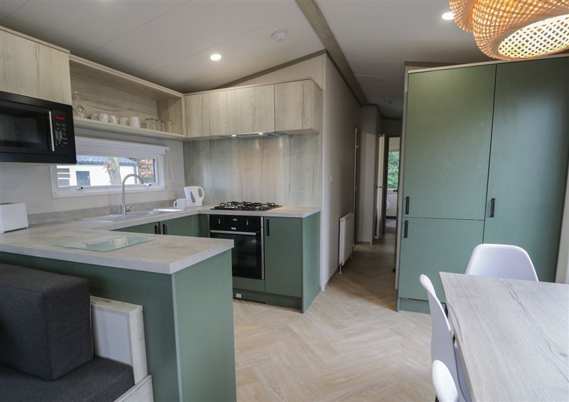 This is the kitchen at Woodlands Gold (WO06), Ruthin