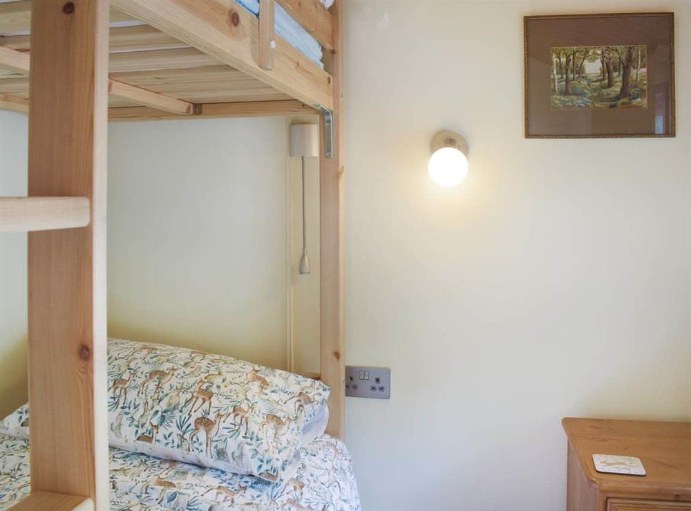 Bunk bedroom at Woodlands Lodge in Ballantrae, Ayrshire