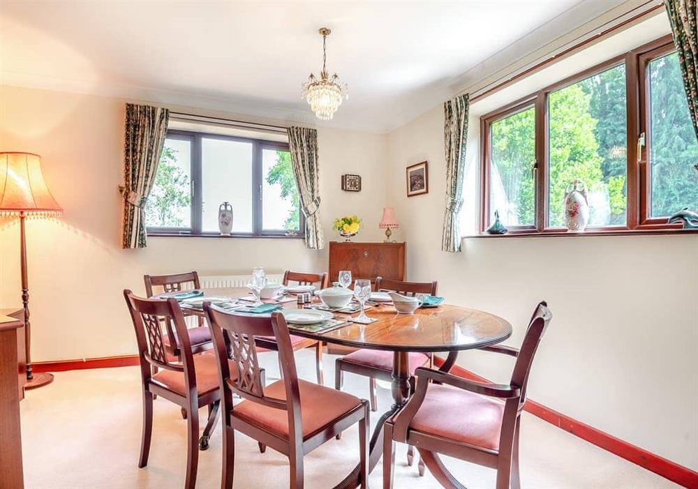 Dining room at Woodlands in Newent, Gloucestershire