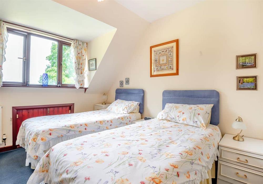 Twin bedroom at Woodlands in Newent, Gloucestershire