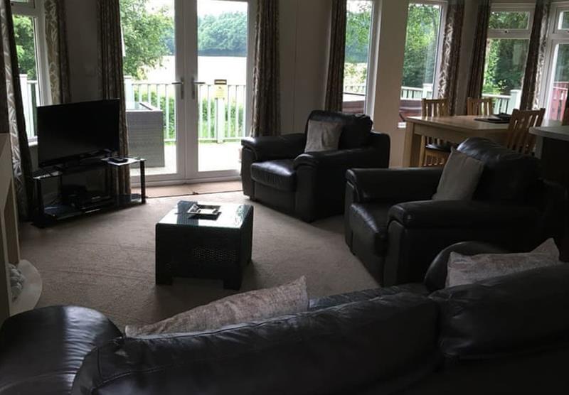 The living room in the Deluxe at Woodlands Park in Woodlands Park, East Sussex