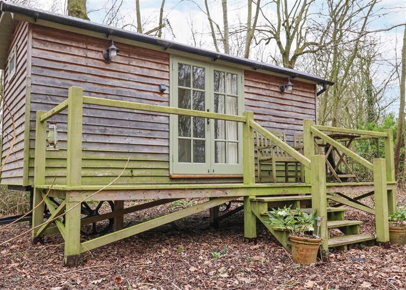 Outside Woodlands Retreat Shepherd's Hut