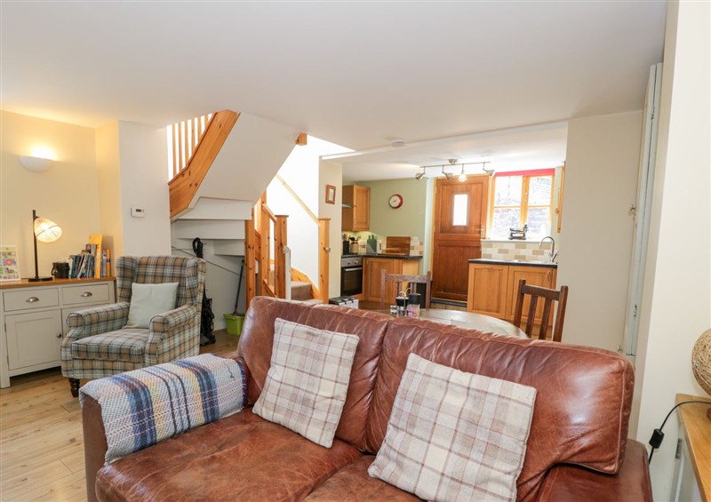 The living room at Woodpecker Cottage, Llangollen