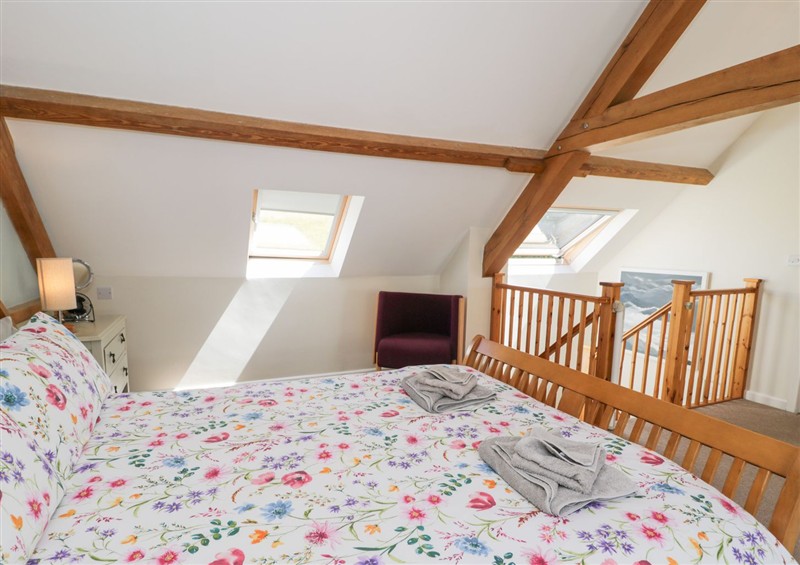 This is the bedroom at Woodpecker Cottage, Llangollen