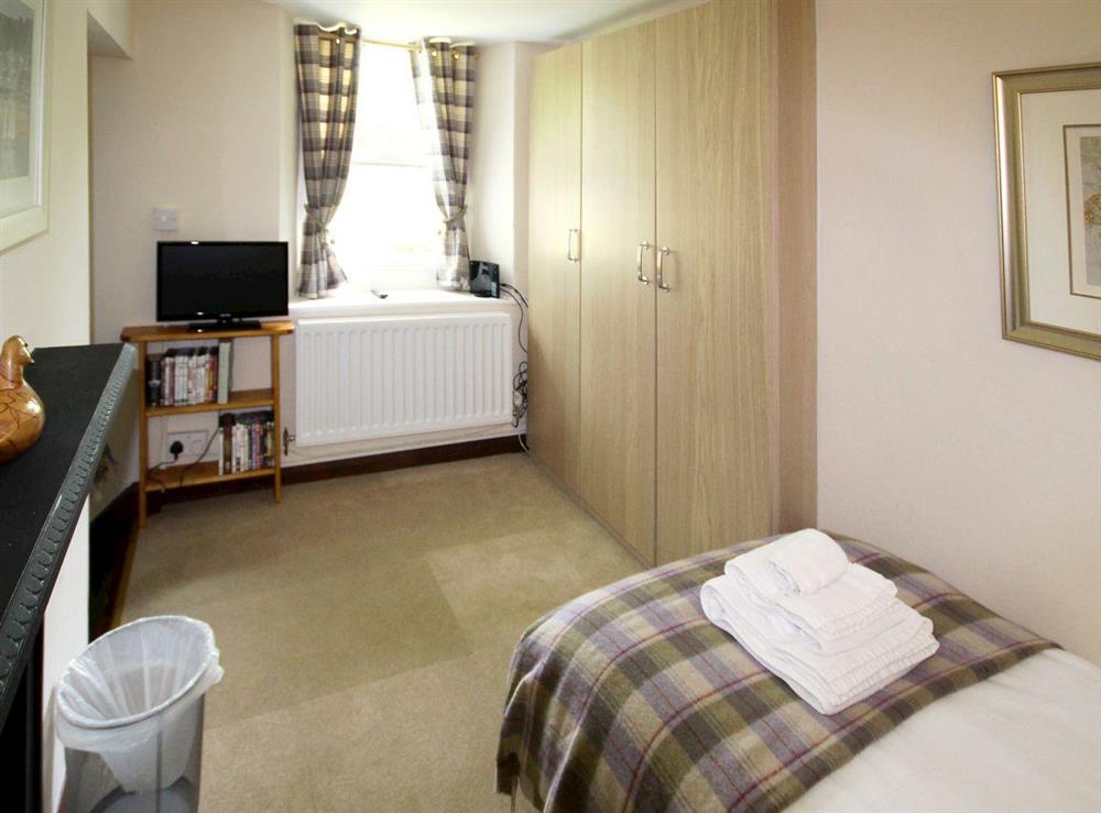As well as a cabin bed (suitable for a child) the second bedroom has a DVD player and a flatscreen tv at Woodpecker Cottage in Wigton, Cumbria