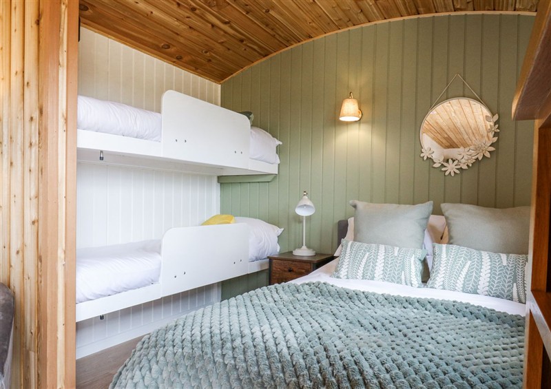 This is the bedroom at Woodpecker, Lode near Bottisham