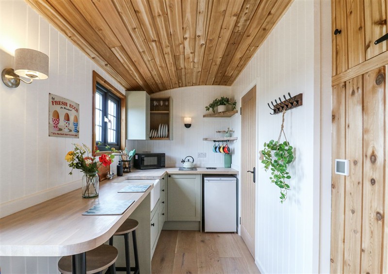 This is the kitchen at Woodpecker, Lode near Bottisham