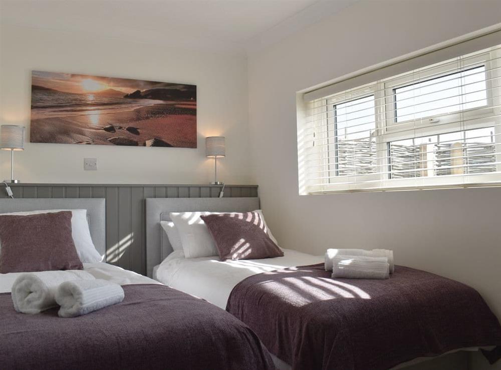 Twin bedroom at Woodpeckers in Cowbeech, near Hailsham, East Sussex