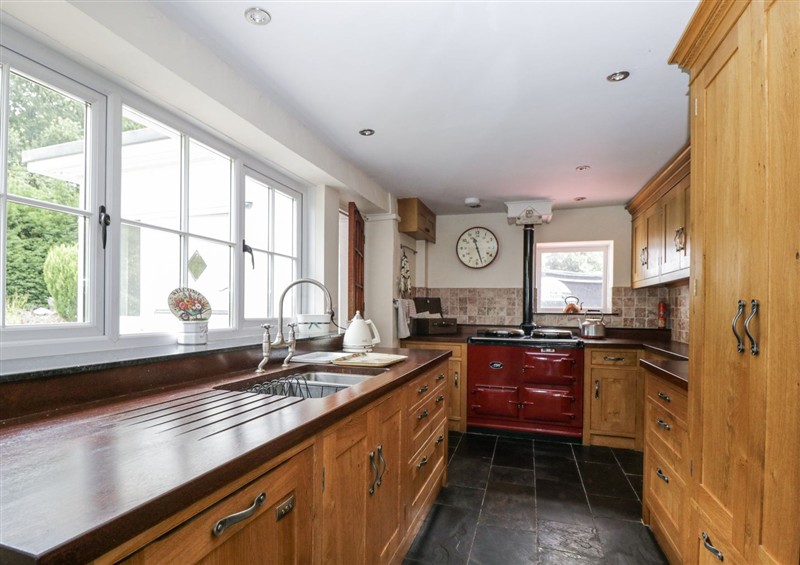 Kitchen at Woods Cottage, Kingcoed near Raglan