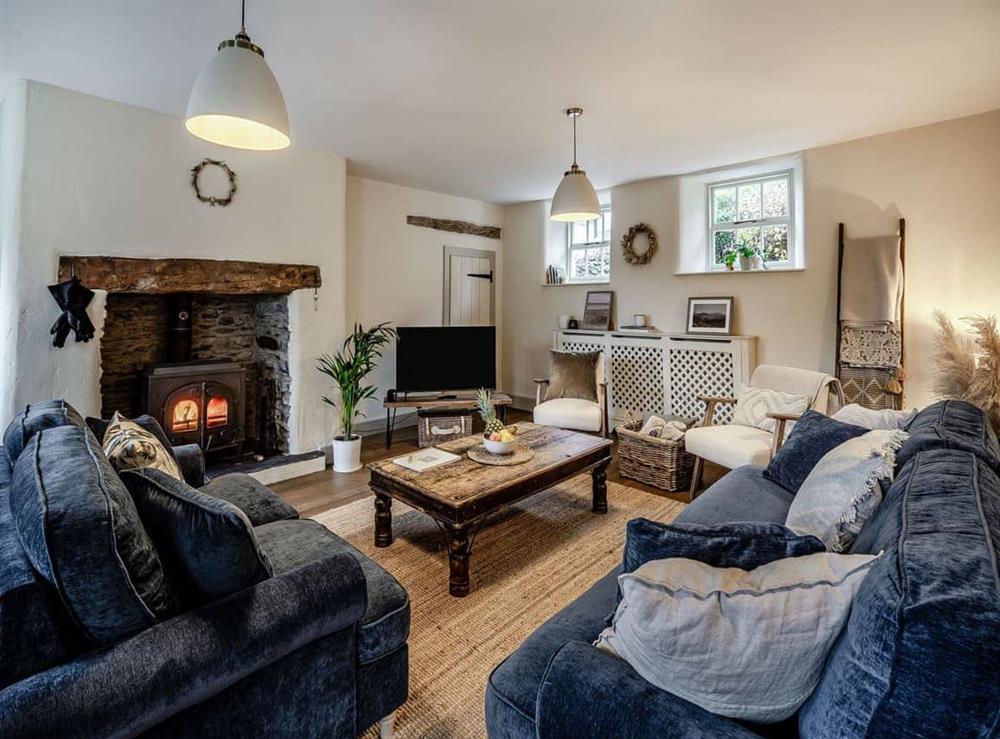 Living room at Woodside in Cartmel Fell, near Bowness-on-Windermere, Cumbria