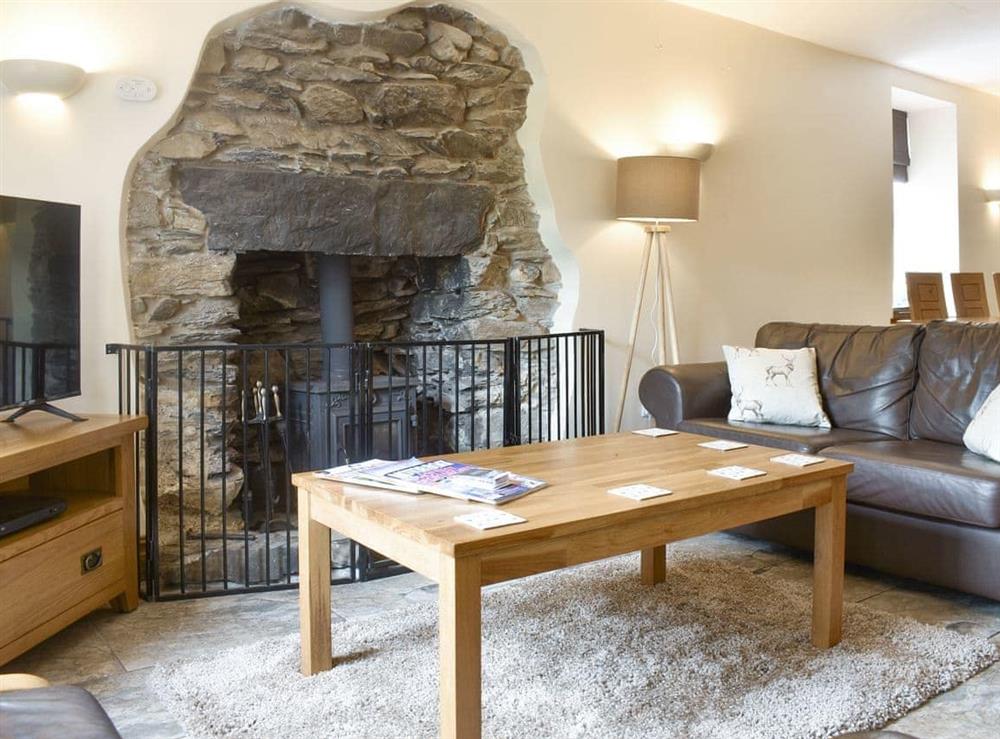 Living area at Woodside Cottage in Backbarrow, Near Ulverston, , Cumbria