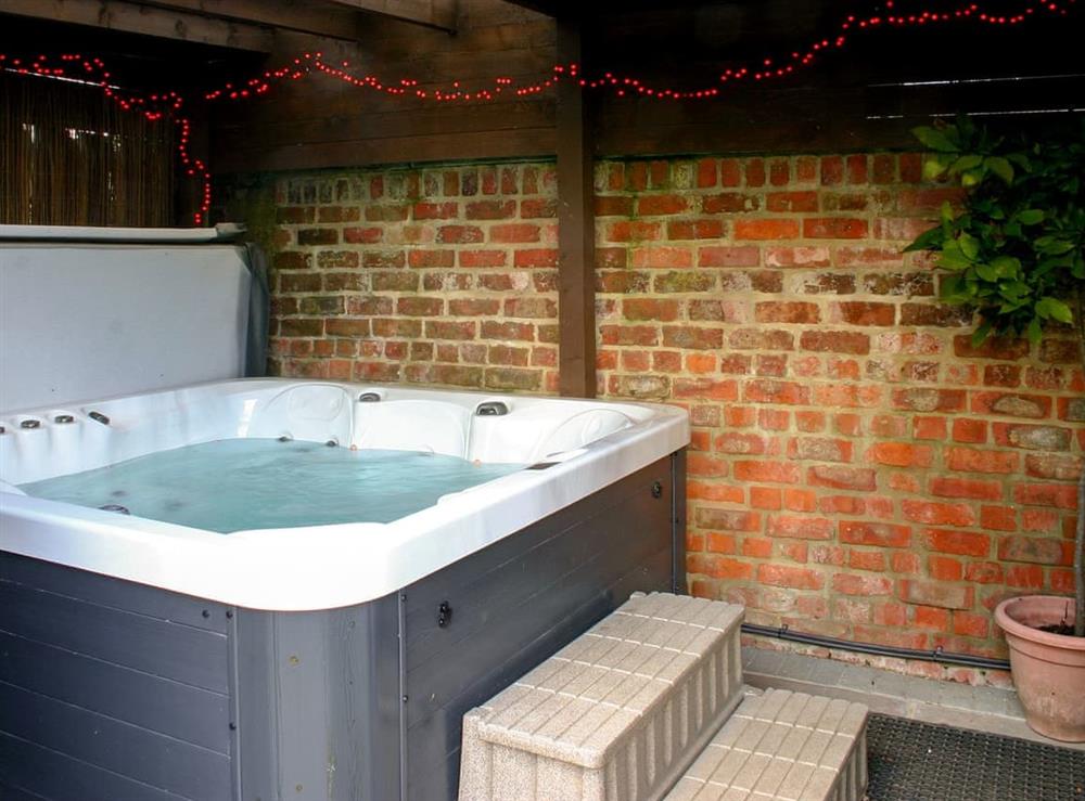 Hot tub at Woodside Cottage in Near Easington, Cleveland