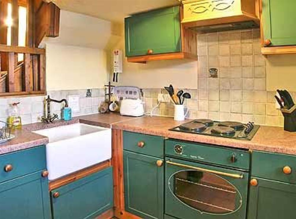 The kitchen at Woodside Cottage in Nether Bellandy, Glenrinnes near Keith, Banffshire