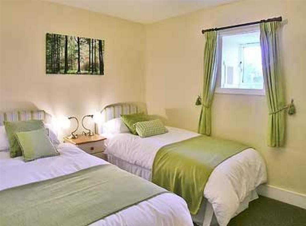 Twin bedroom at Woodside Cottage in Nether Bellandy, Glenrinnes near Keith, Banffshire