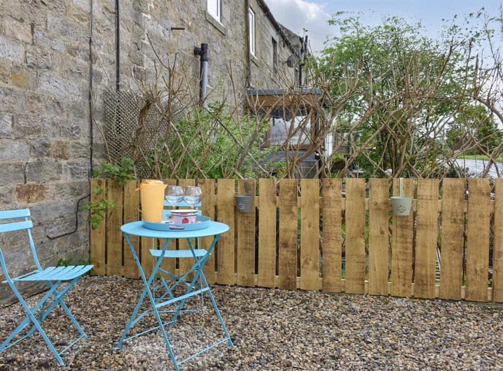 Outdoor area at Woodside Cottage in Rochester, near Otterburn, Northumberland