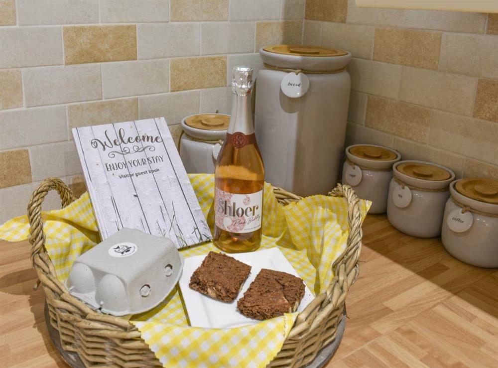 Welcome pack at Woodside Cottage in Rochester, near Otterburn, Northumberland