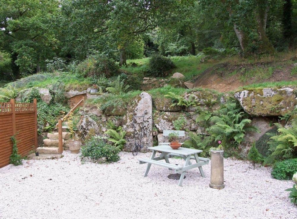 Garden at Woodside Lodge in Doccombe, near Dunsford, Devon