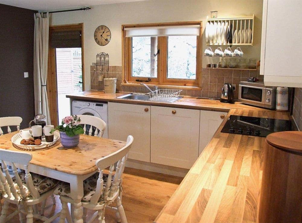 Open plan living/dining room/kitchen (photo 3) at Woodside Lodge in Doccombe, near Dunsford, Devon