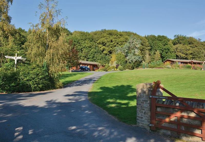 Park entrance at Woodside Lodges in Herefordshire, Heart of England