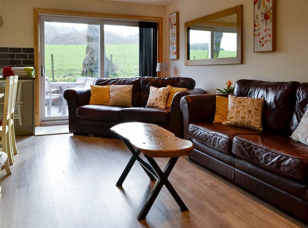 Comfortable living area at Woodview in Lochanhead, Beeswing, Dumfriesshire